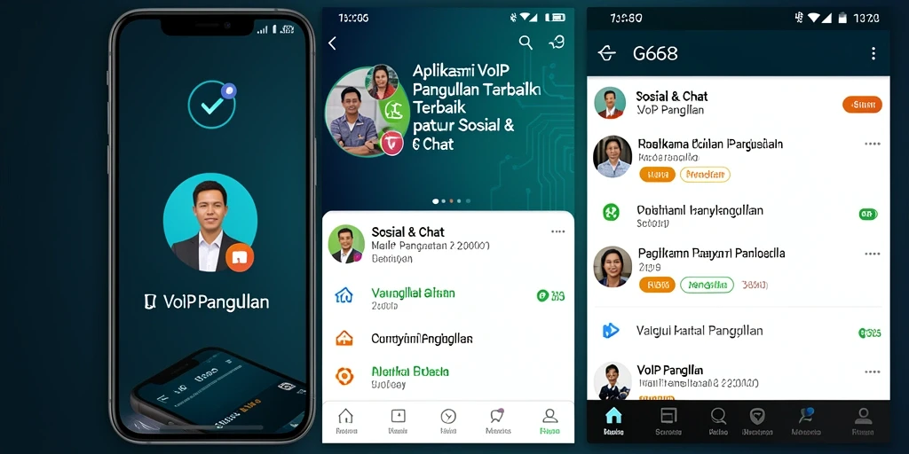 Tampilan antarmuka G668 yang user-friendly dan fungsional.