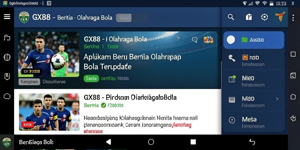 Tampilan antarmuka GX88 yang menarik dan informatif.