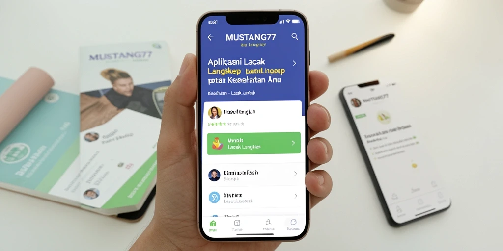Antarmuka user-friendly MUSTANG77 untuk pelacakan langkah.
