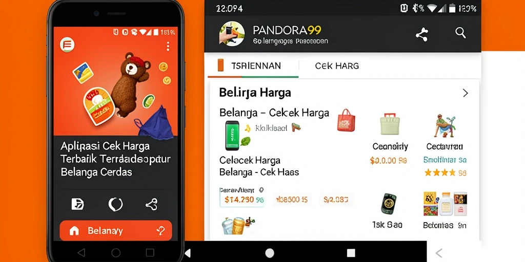 Antarmuka PANDORA99 untuk cek harga produk secara efisien.