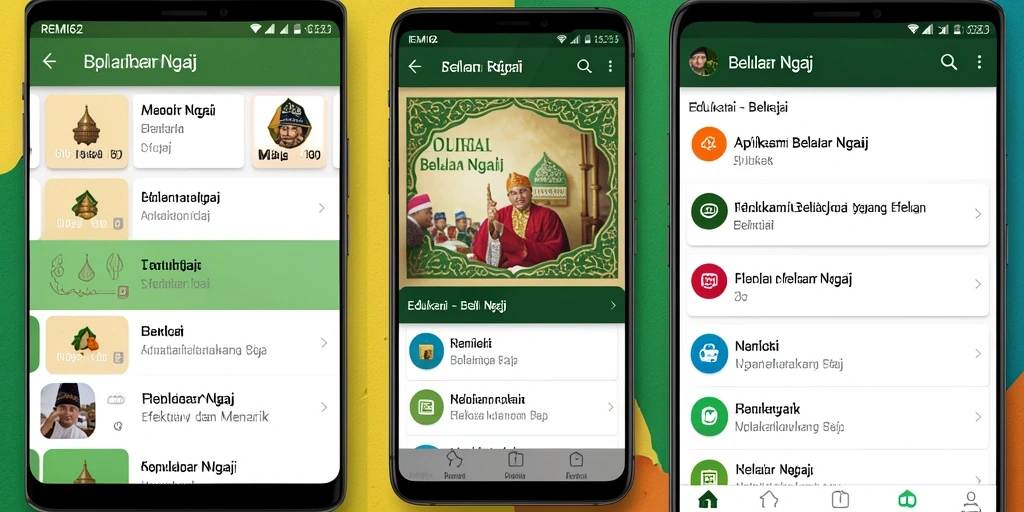 Antarmuka REMI62 yang intuitif untuk Belajar Ngaji.