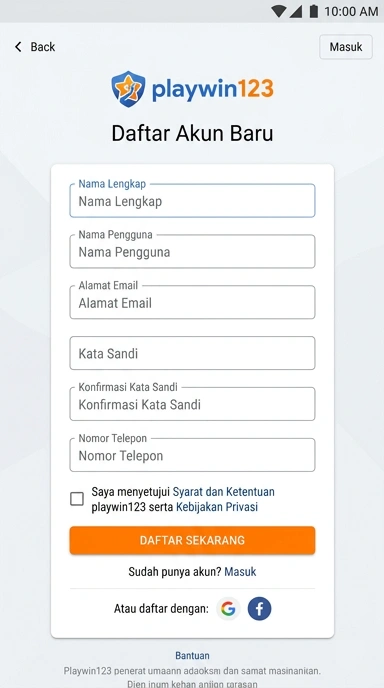 Panduan Mudah Daftar Akun playwin123 di Indonesia
